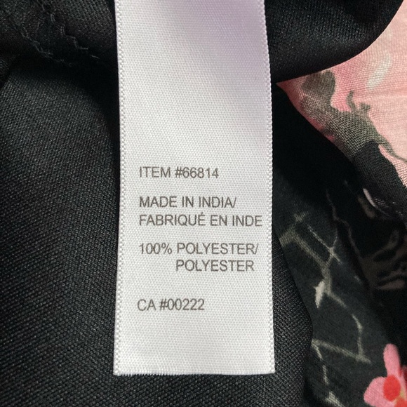 Braided straps, swingtop Size 12-14 Beautiful asymmetrical floral pattern Vfront - Picture 11 of 11